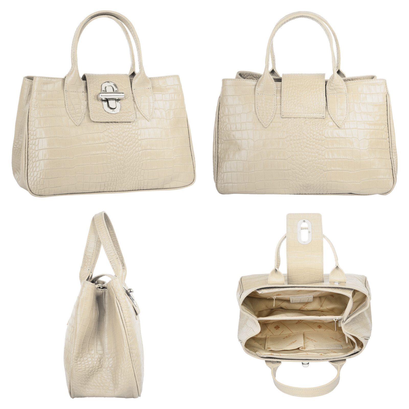 Cluty Henkeltasche, echt Leder, Made in günstig online kaufen