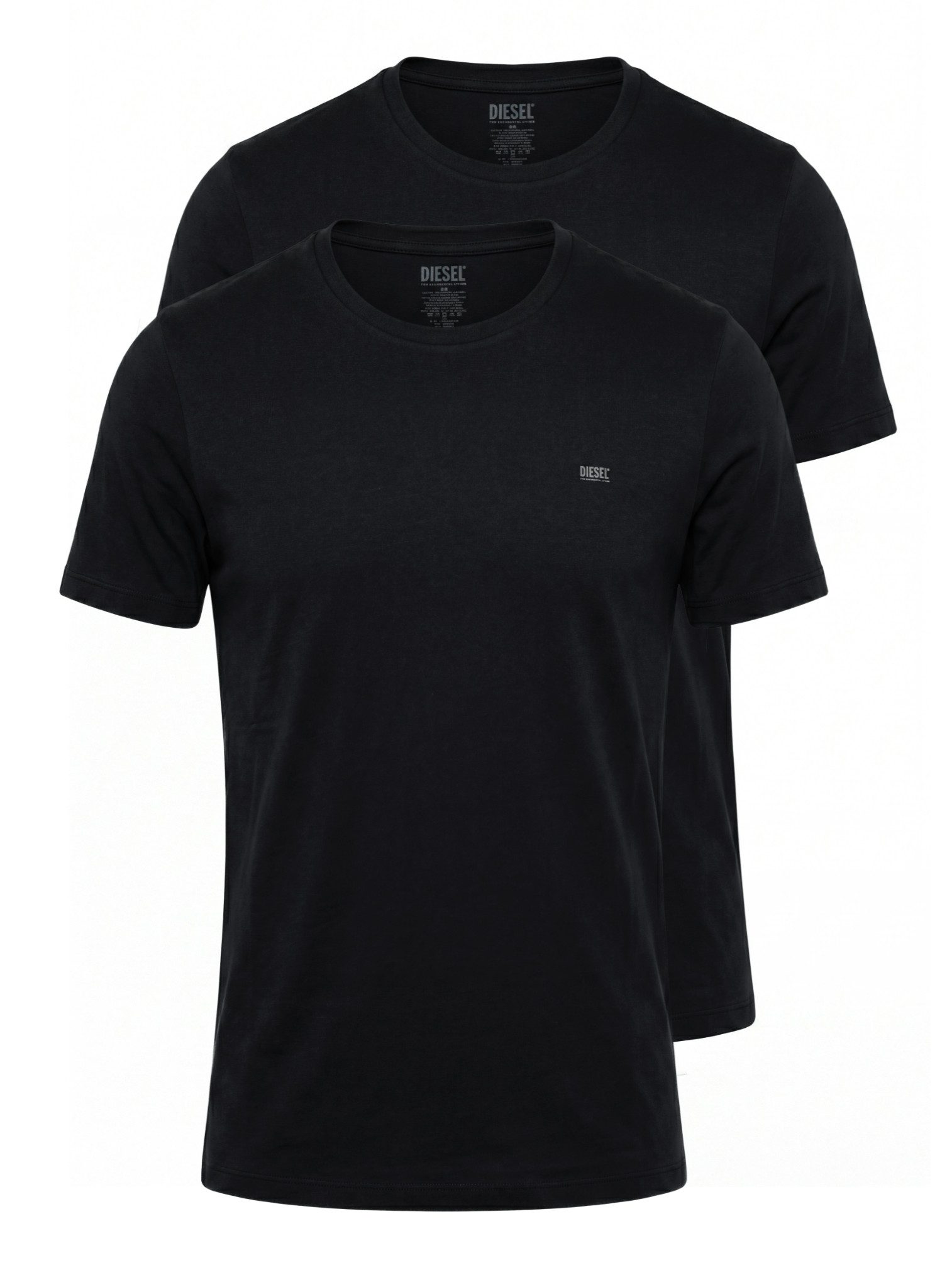 Diesel Rundhalsshirt Slim Fit - UMTEE-RANDAL-TUBE (2-tlg., 2er-Pack) Weiche, atmungsaktive Baumwolle
