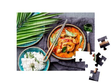 puzzleYOU Puzzle Currysuppe mit Garnelen, Thailand, 48 Puzzleteile, puzzleYOU-Kollektionen Küche, Essen und Trinken