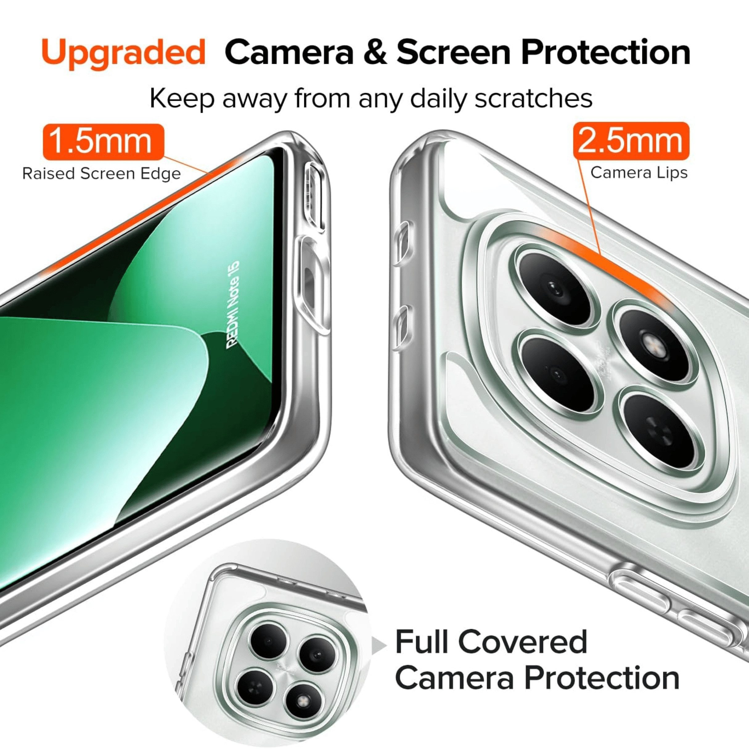 SmartUP Smartphone-Hülle für Xiaomi Redmi Note 15 Pro Plus 5G Silikon Cover Case Handy Slim 6,83 Zoll – Bild 5 von 5