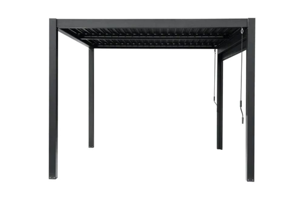 Thumbnail - Oster SIcht und Sonnenschutz Pergola Premium Aluminium Pergola mit Lamellendach 4x3m, hohe Stabilität