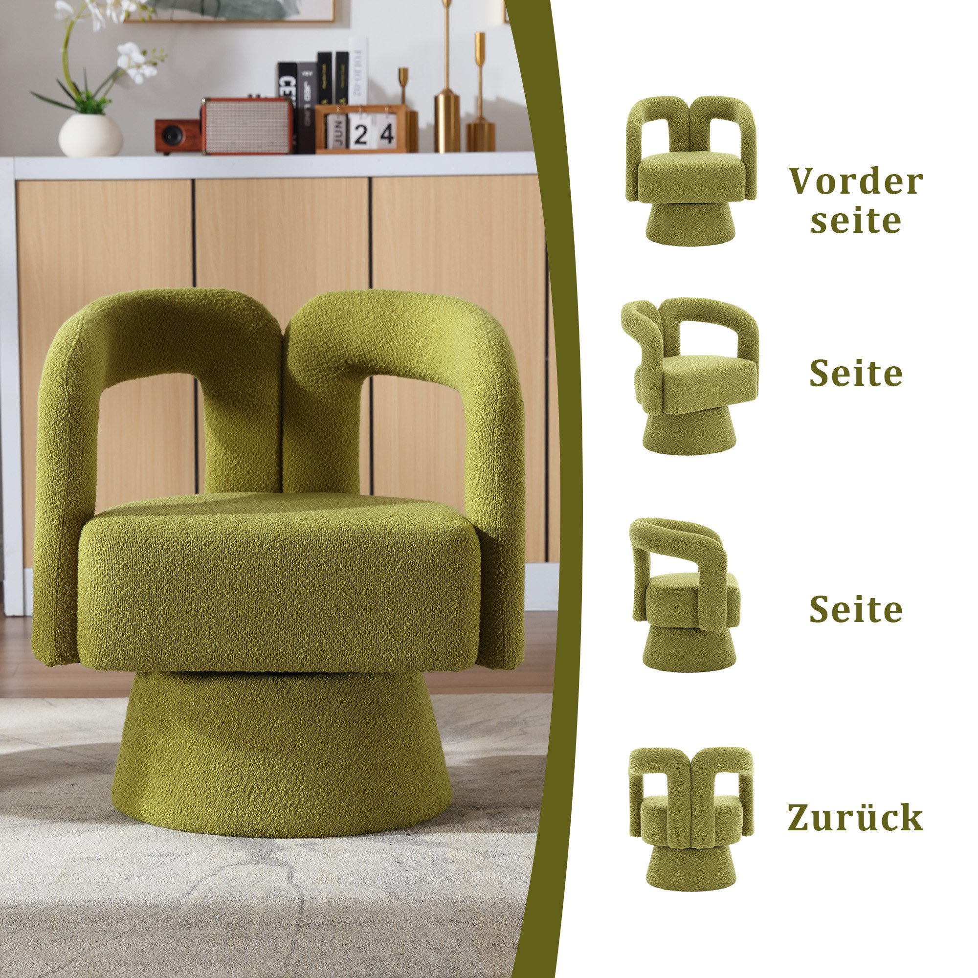 STILVORA Relaxsessel Akzentstühle um 360° drehbar,Sessel günstig online kaufen