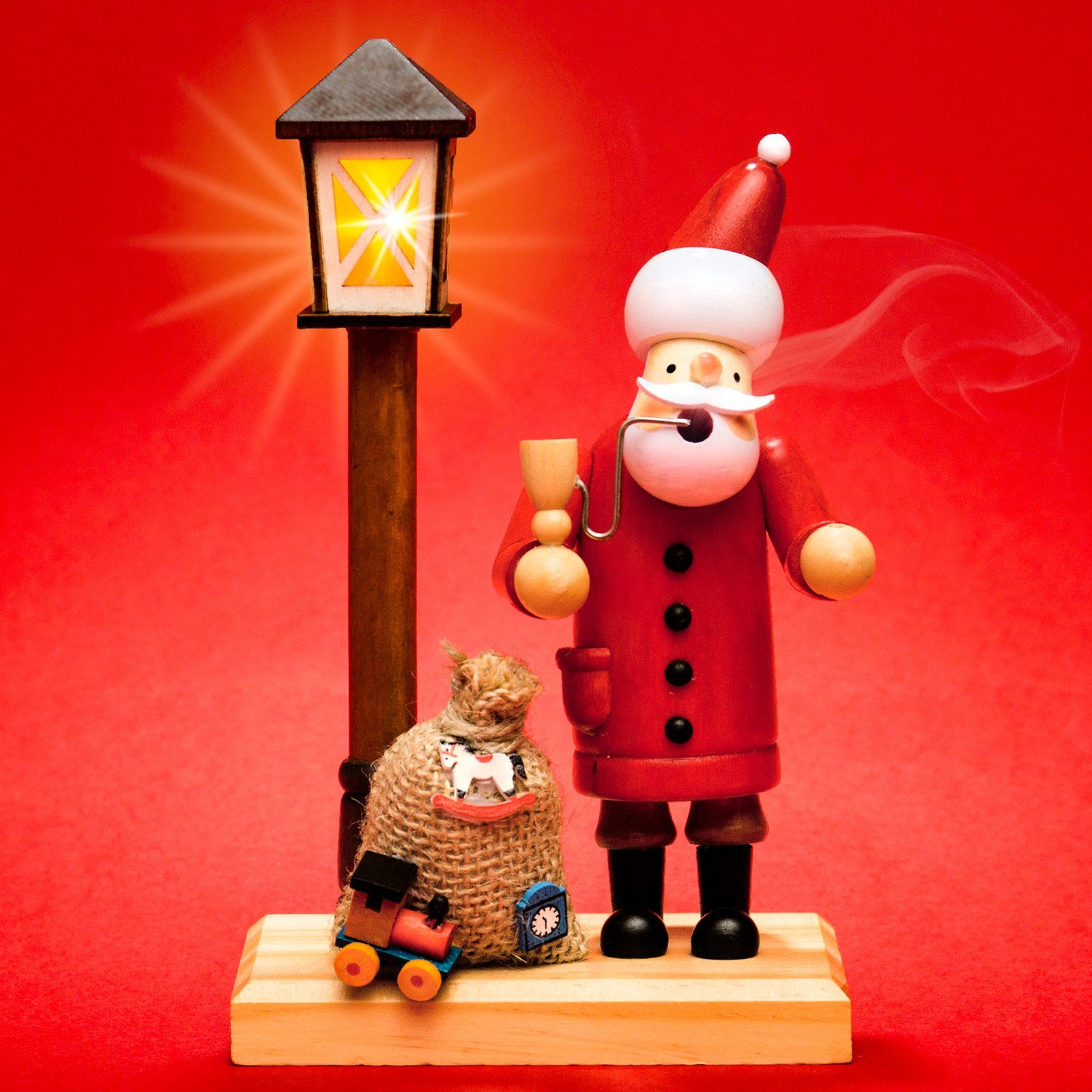 SIKORA Weihnachtsfigur RM-A-LED Holz Räuchermännchen mit günstig online kaufen