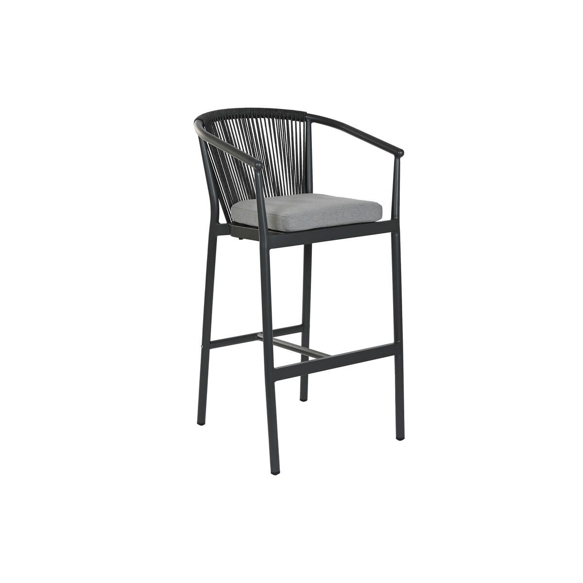 Bigbuy Stuhl Hocker SanLove Aluminium Synthetischer Rattan 57 x 61 x 108 cm
