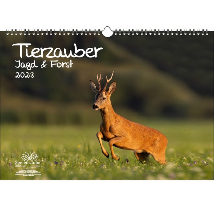 Seelenzauber Wandkalender Tierzauber Jagd & Forst DIN A3 Kalender für 2023 - Seelenzauber