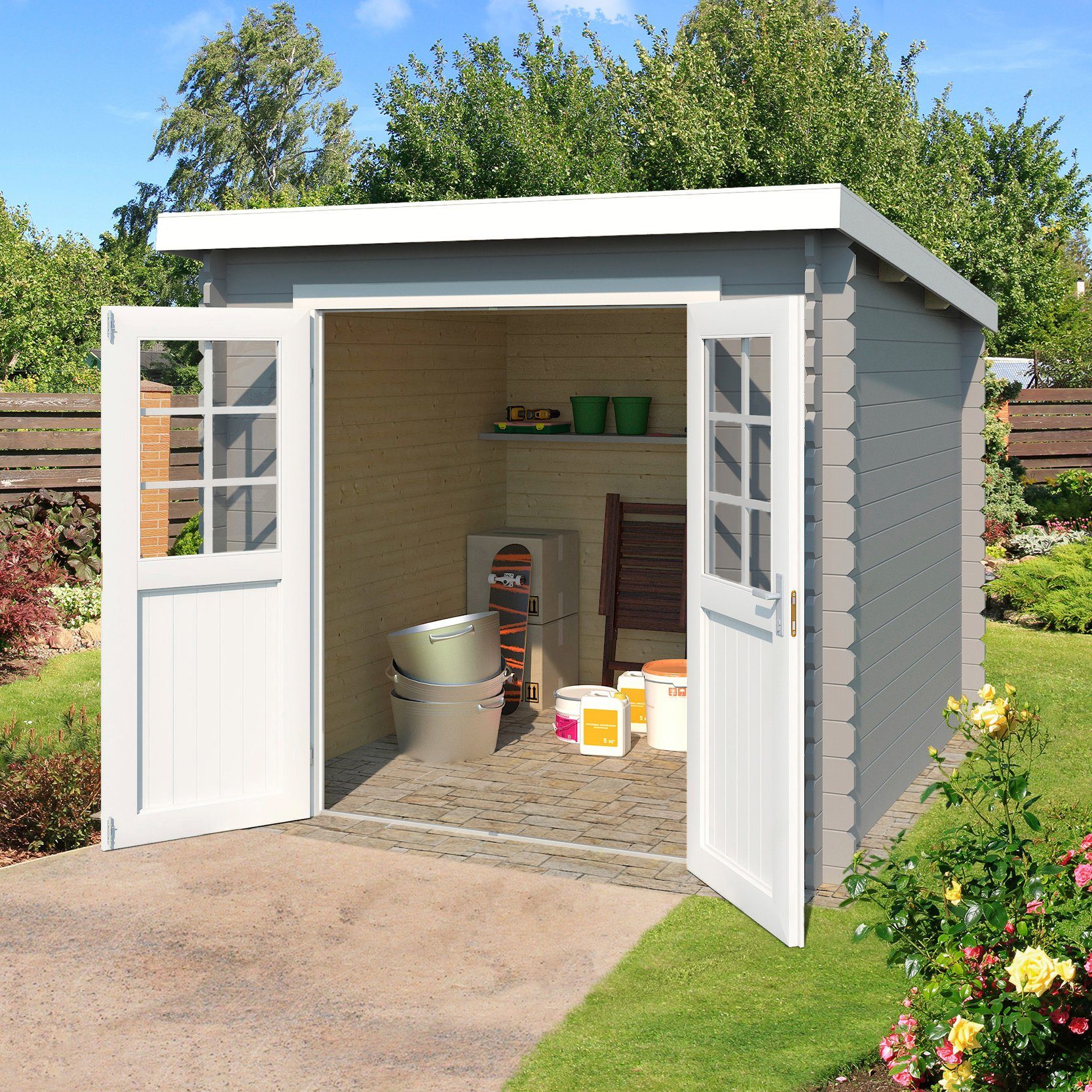 LASITA MAJA Gartenhaus Indi 175, BxT: 250x213 cm