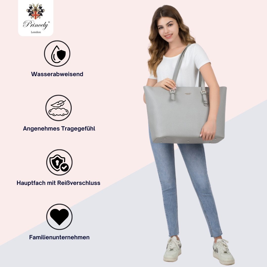 Princely London Handtasche XXL Shopper Beverly - Exrem Viel Platz für Arbei günstig online kaufen