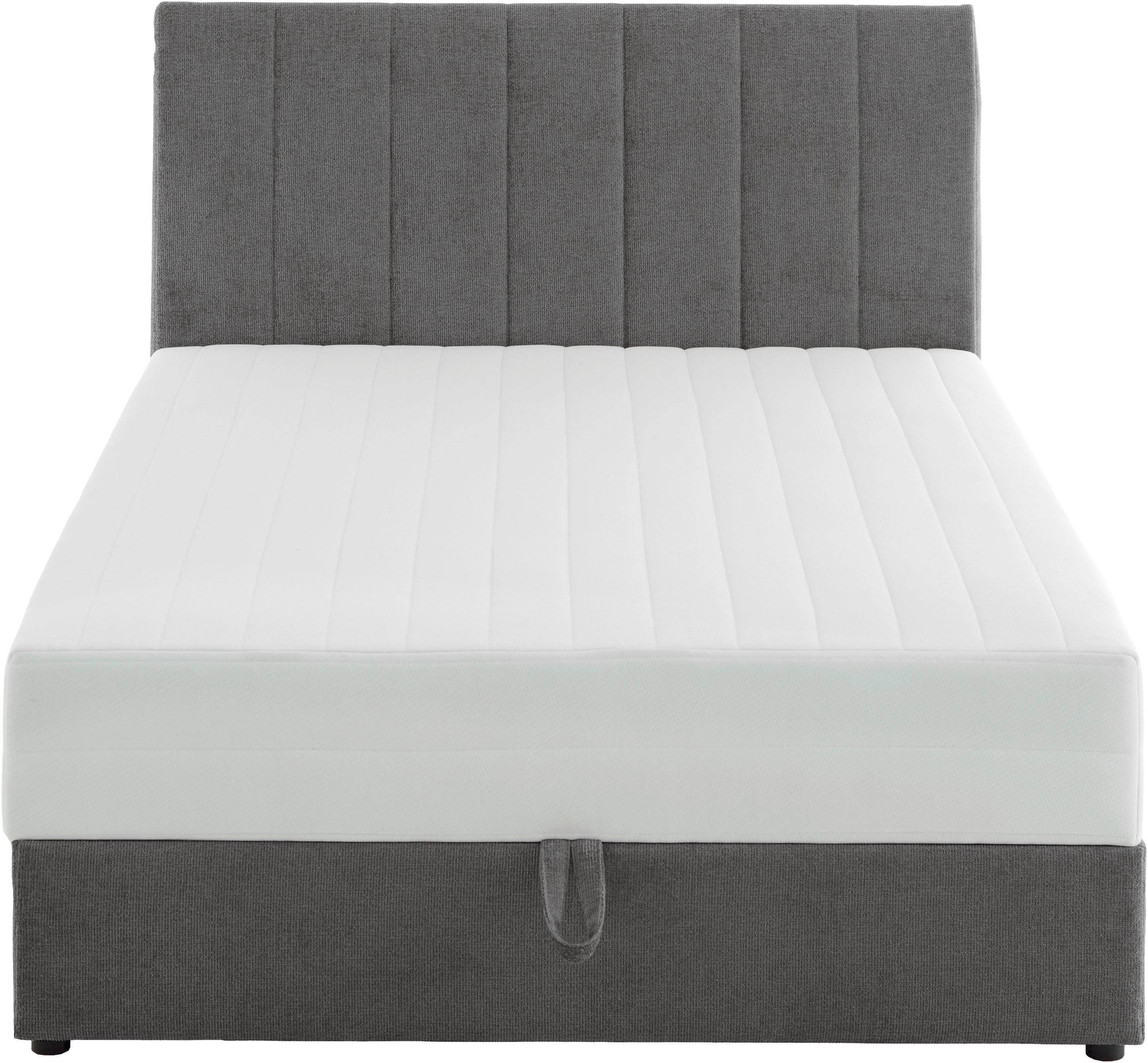ATLANTIC home collection Boxbett ALISIA, mit Taschenfederkern, Bettkasten und Kissenrolle im Originalbezug