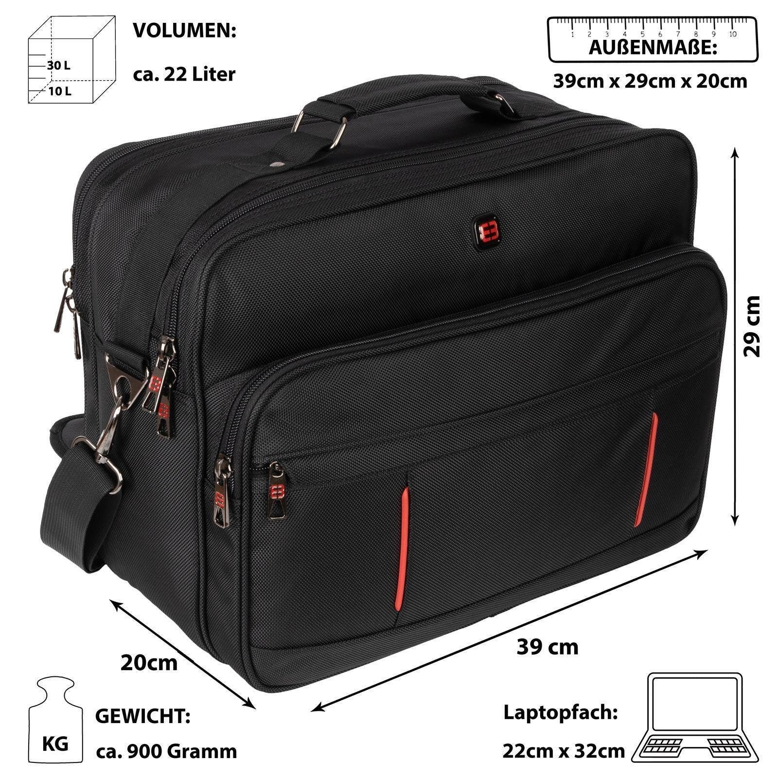 EAAKIE Umhängetasche Arbeitstasche Messenger Herrentasche Flugbegleiter XXL Umhängetasche