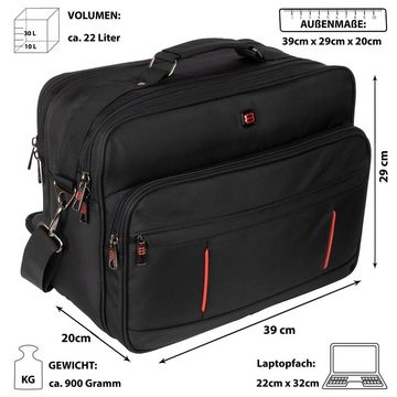 EAAKIE Umhängetasche Arbeitstasche Umhängetasche Messenger Flugbegleiter Herrentasche XXL