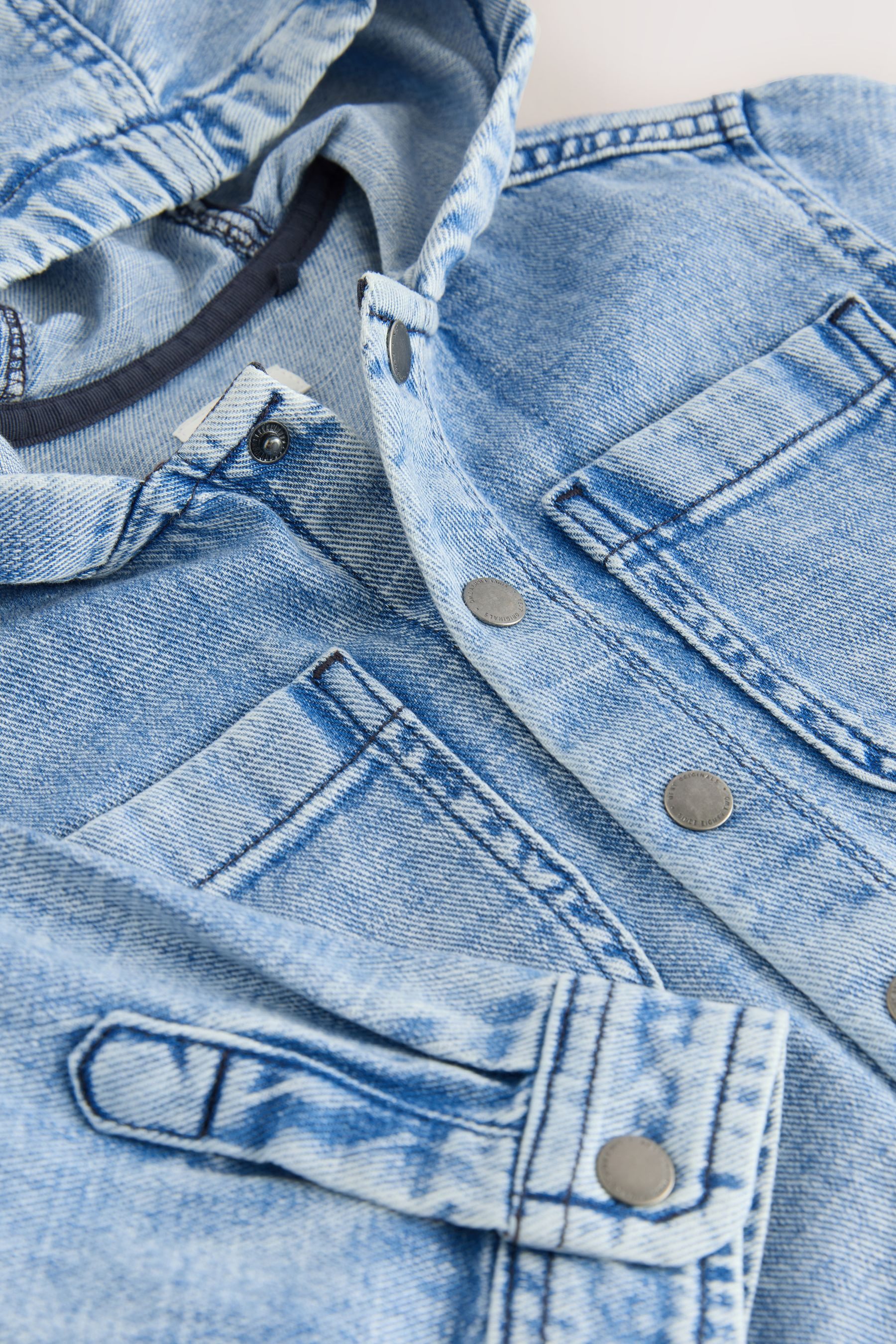 Next Jeanshemd Denim-Kapuzenhemdjacke (1-tlg) – Bild 4 von 5