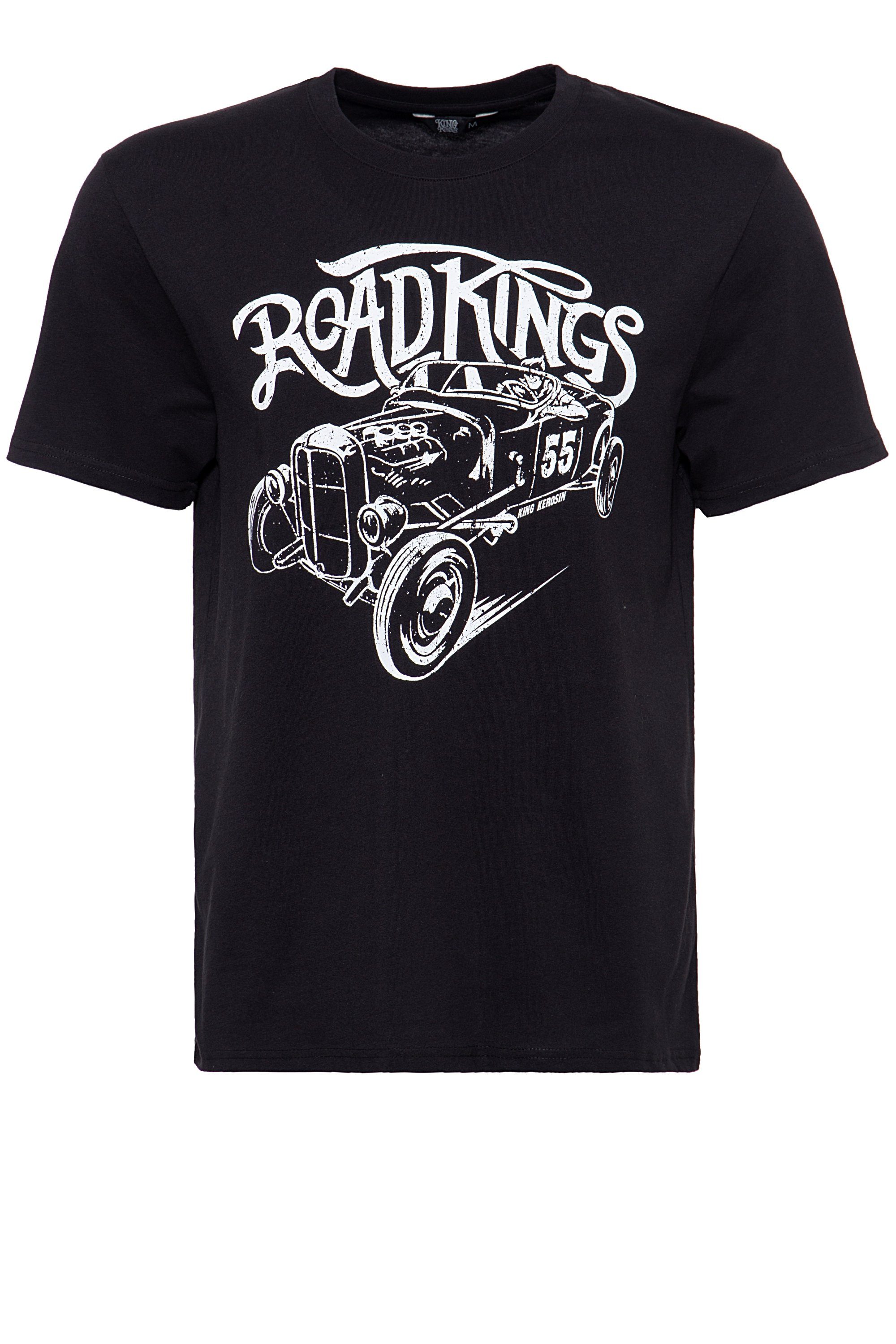 KingKerosin T-Shirt Road Kings mit Retro-Druck black