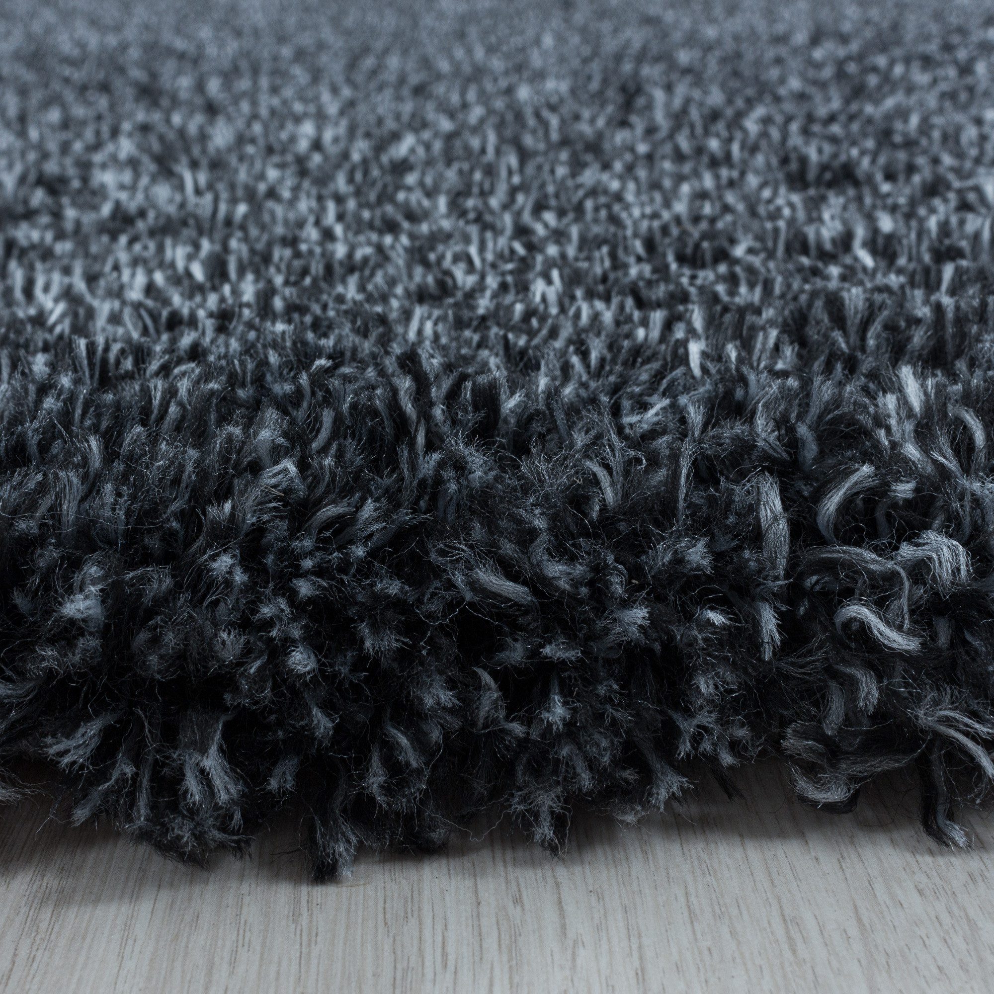 Carpettex Hochflor-Bettumrandung Unicolor - Einfarbig, Höhe 50 mm, (Bett-Set, 3-tlg., Bettvorlage), Schlafzimmer Teppich Bettumrandung Läufer Set 3 teilig – Bild 4 von 5