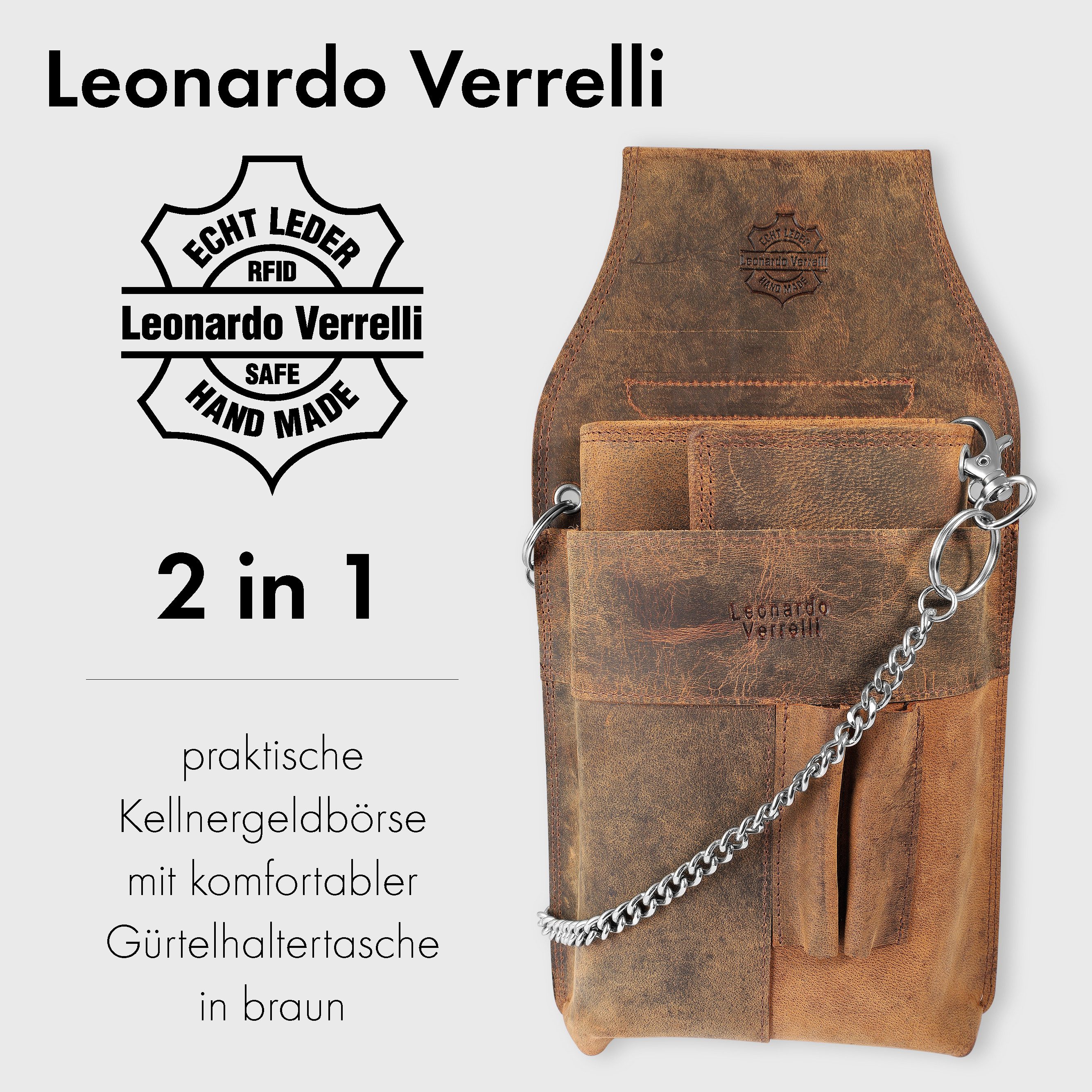 LEONARDO VERRELLI Kellnerbörse LV0054 aus Echtleder, günstig online kaufen