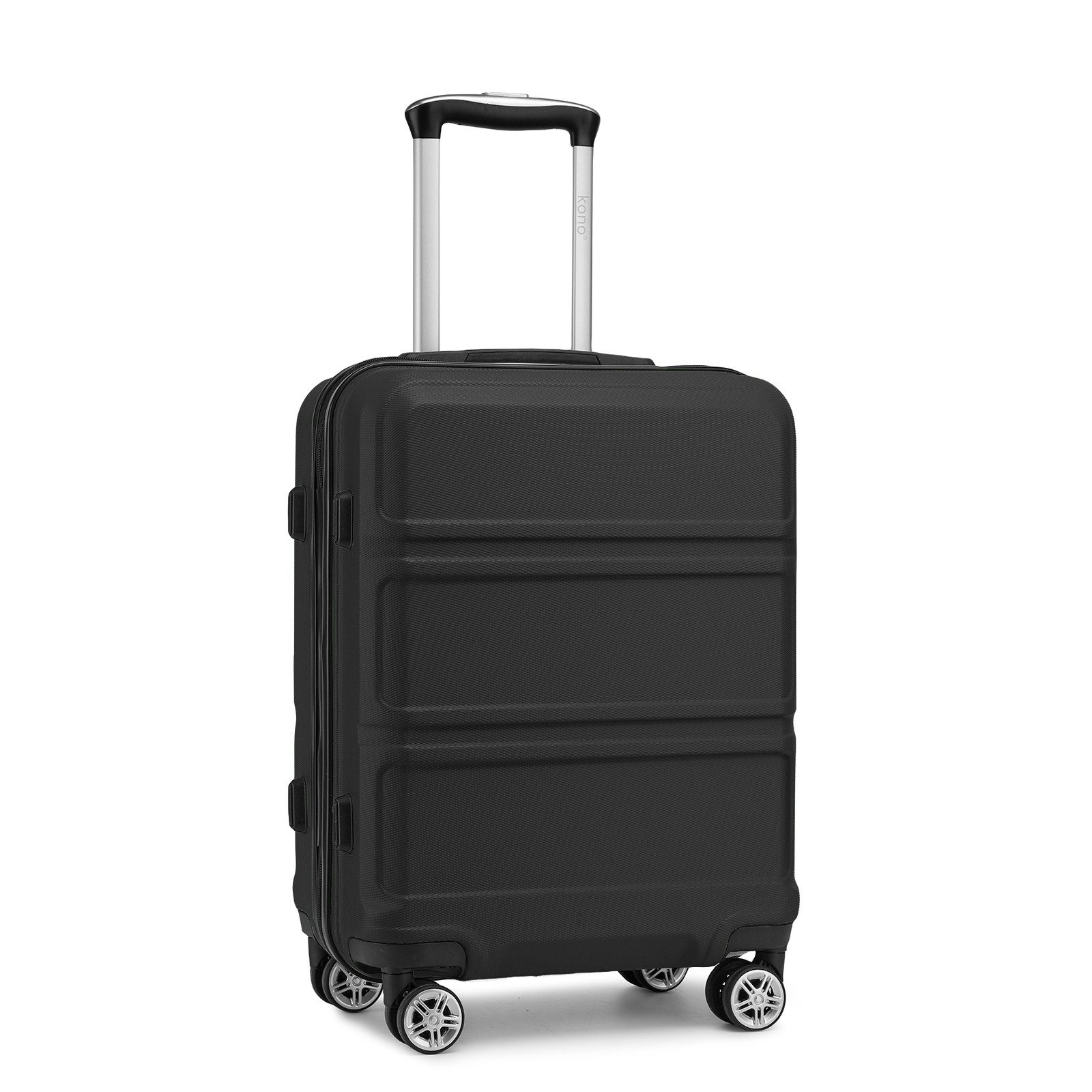 KONO Hartschalen-Trolley mit TSA-Schloss - Reisekoffer und Rollkoffer in einem