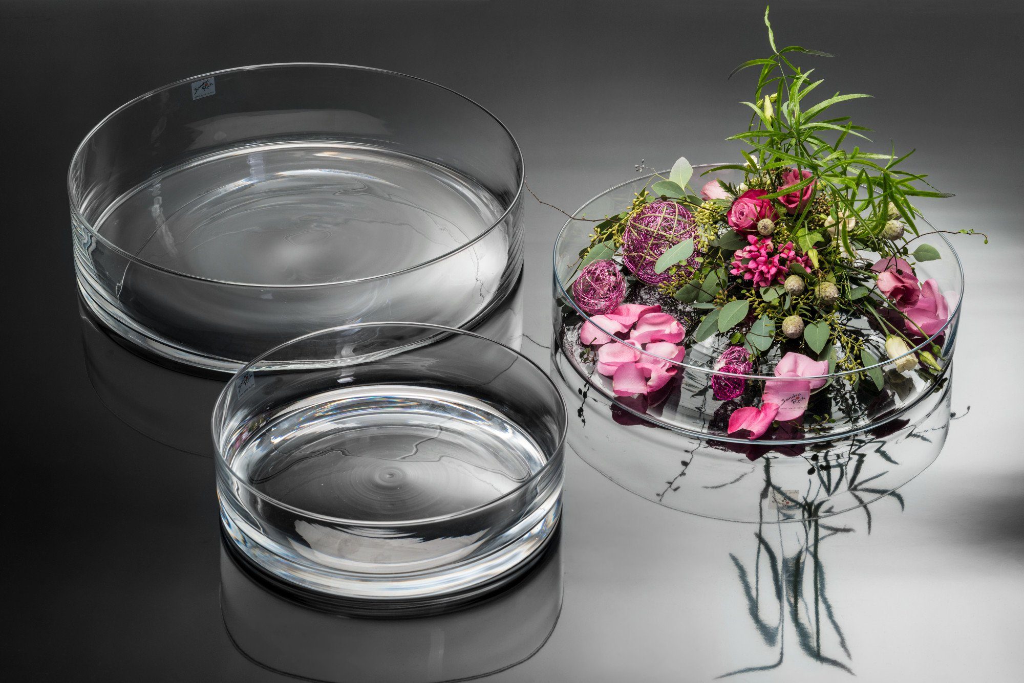 Sandra Rich Schale Glasschale Cora klar rund - hot cut