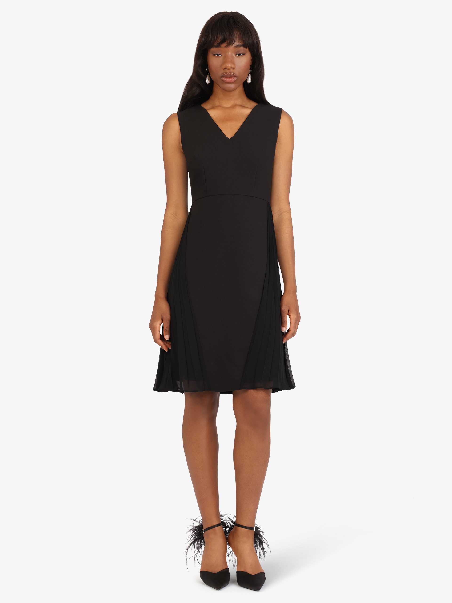 Kraimod Cocktailkleid mit tiefem V-Ausschnitt