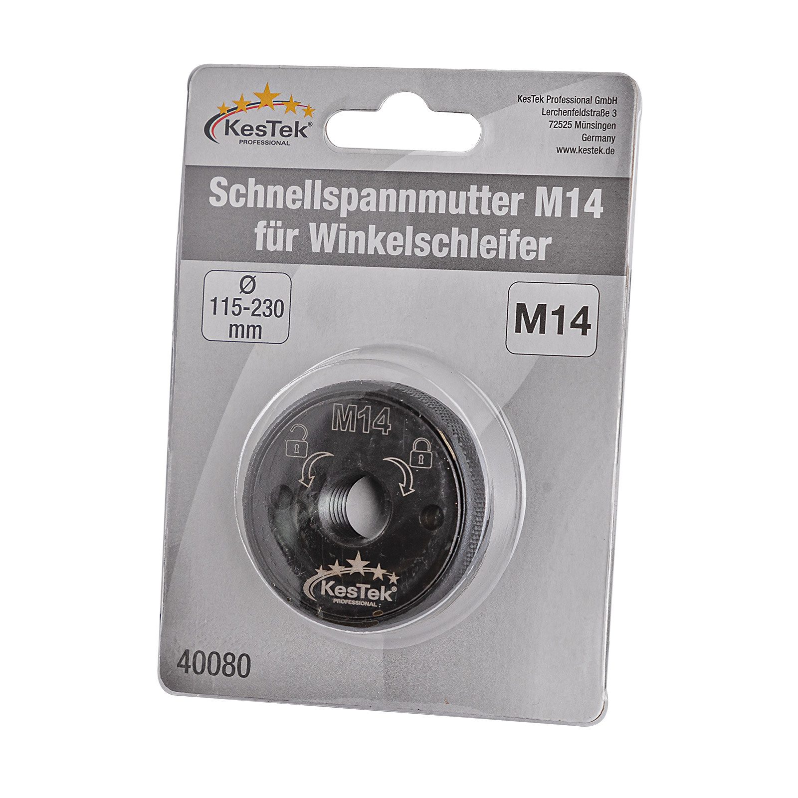 KesTek Spannmutter Schnellspannmutter M14 für Winkelschleifer