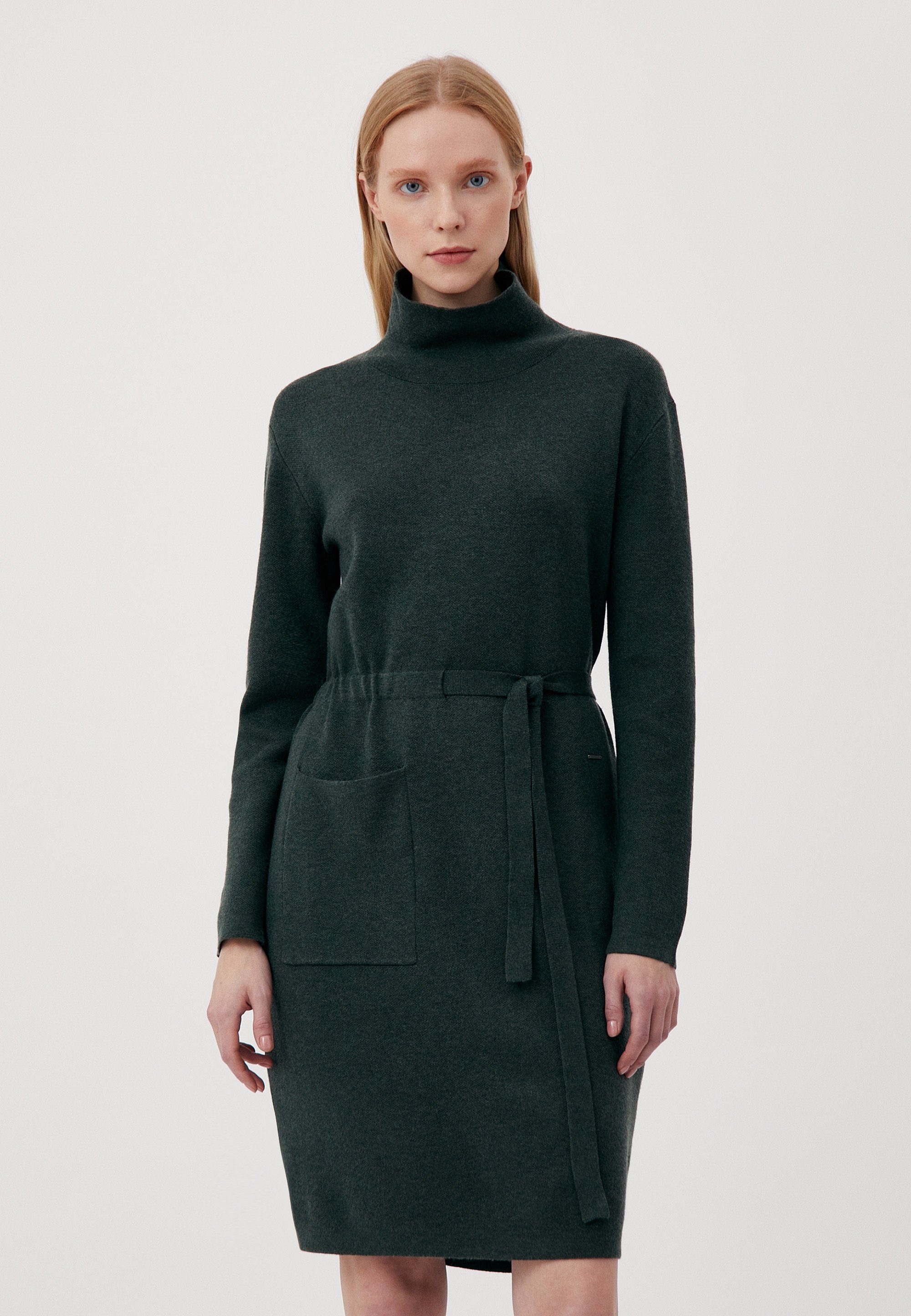 Finn Flare Jerseykleid Cozy Knit mit kuscheligem Stehkragen