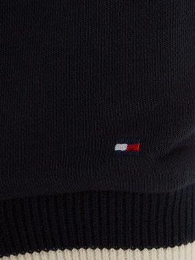 Tommy Hilfiger Kapuzensweatjacke MONOTYPE FOIL ZIP THRU HOODIE mit großem Logo