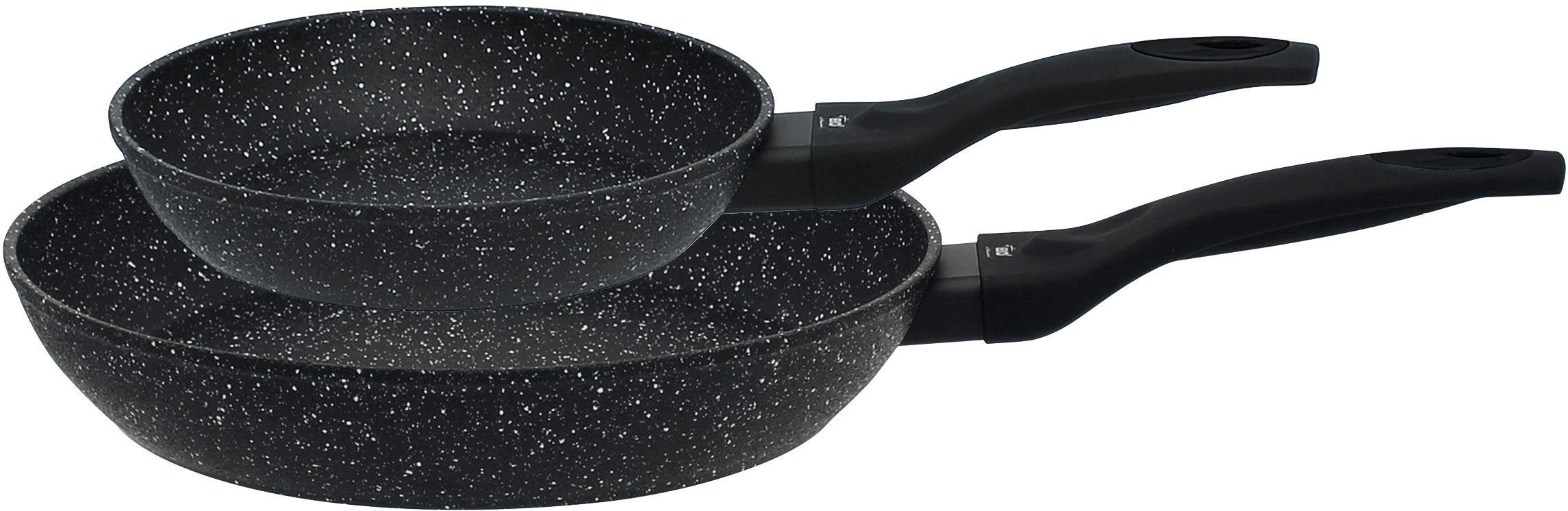 Elo Сковороды-Set Granit Passion 2-teilig, Aluminium (Set, 2-tlg., je 1 Bratpfanne Ø 20/28 cm), Induktion