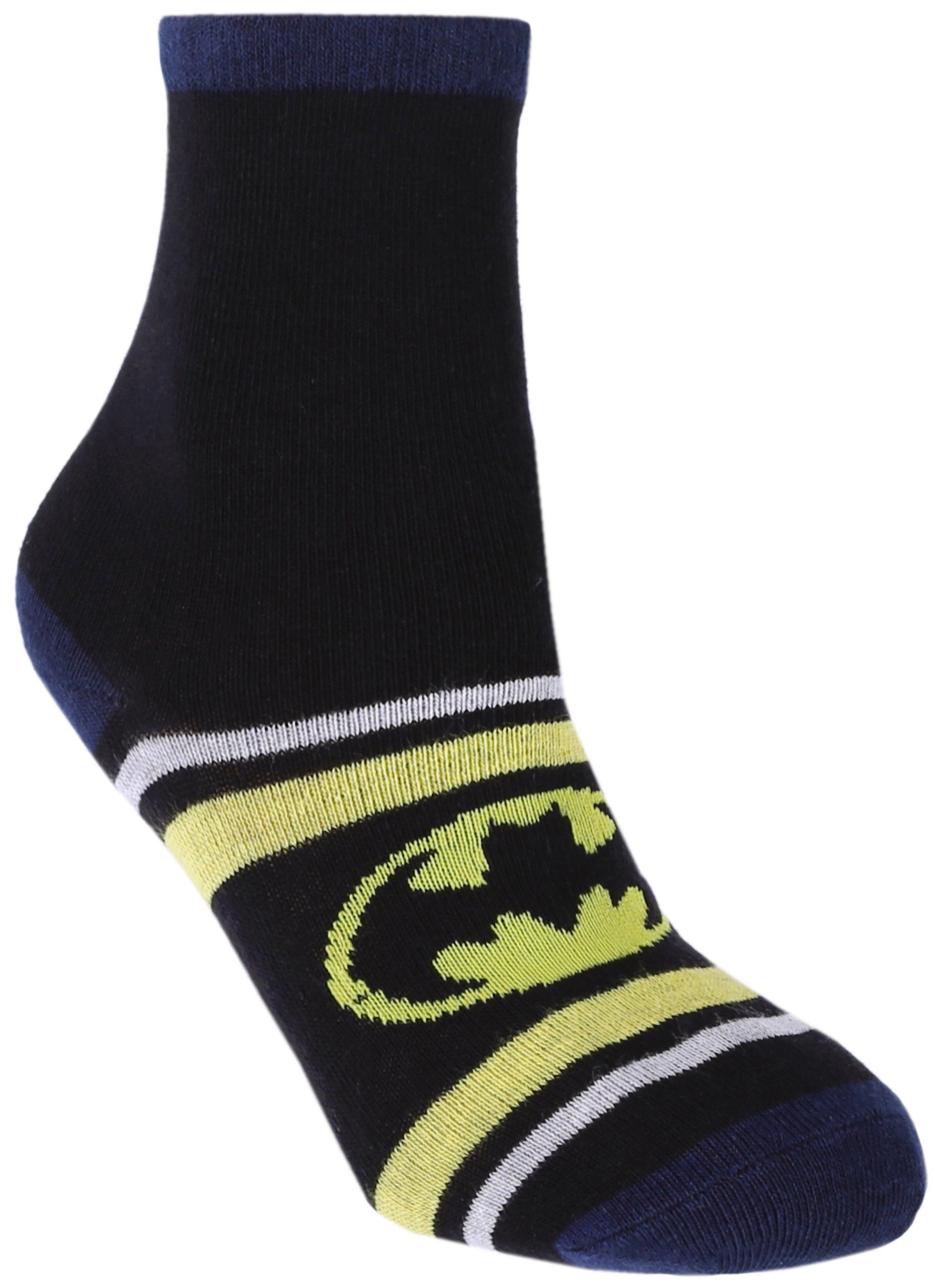 Sarcia.eu Haussocken Schwarz-dunkelblaue Socken Batman DC Comics 2-3 Jahr