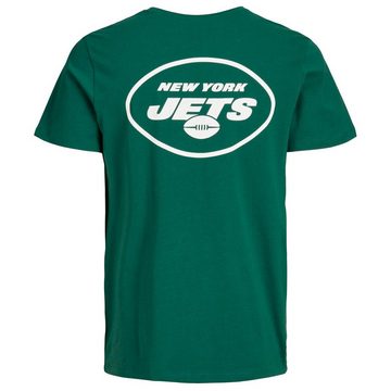 Jack & Jones Rundhalsshirt Große Größen T-Shirt grün Jack&Jones Rückenprint New York Jets