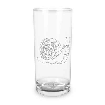 Mr. & Mrs. Panda Glas 400 ml Schnecke Sir - Transparent - Geschenk, Trinkglas mit Gravur, G, Premium Glas, Inspirierende Gravur