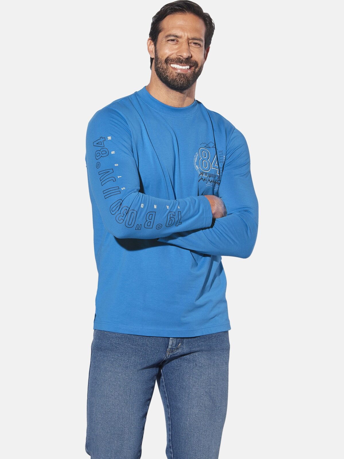 Jan Vanderstorm Langarmshirt NORGARD im Dreierpack günstig online kaufen