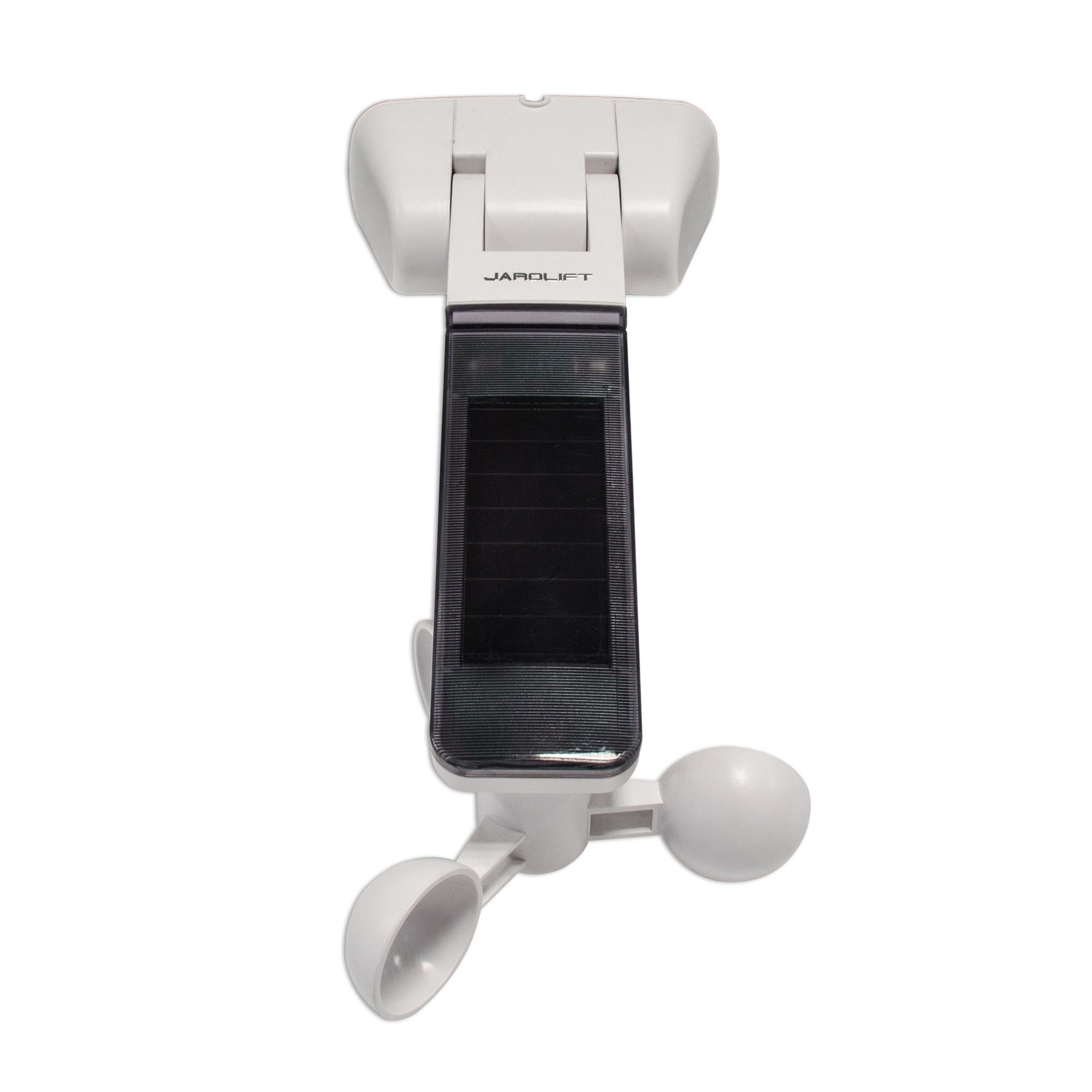 jarolift Rollladen-Funksteuerung Funk Sonnen- und Windwächter TDSW-01, Solarbetrieben / weiß, für Rollläden & Markisen, 1-tlg., 1 Stück, Lebenszeichen-Funktion, mehrere Empfänger, schwenkbare Halterung