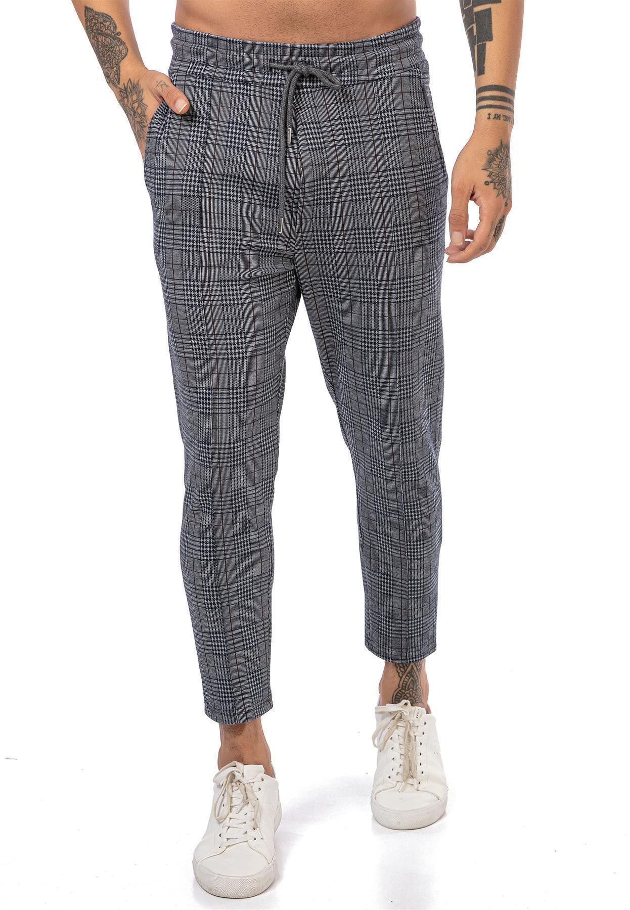 Chinohose im beliebten Karo-Design - Perfekt für Freizeit und Büro
