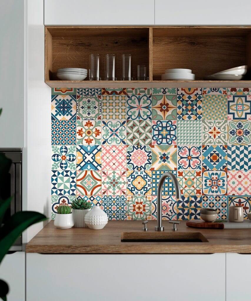 BOXTEC Bodenfliese VINTAGE MIX 16.5 x 16.5 Feinsteinzeug Wand- und Bodenfliese, Feinsteinzeug 16.5x16.5, Bunt gemischt