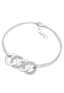 Elli Armband Infinity Liebe Kristalle 925 Silber