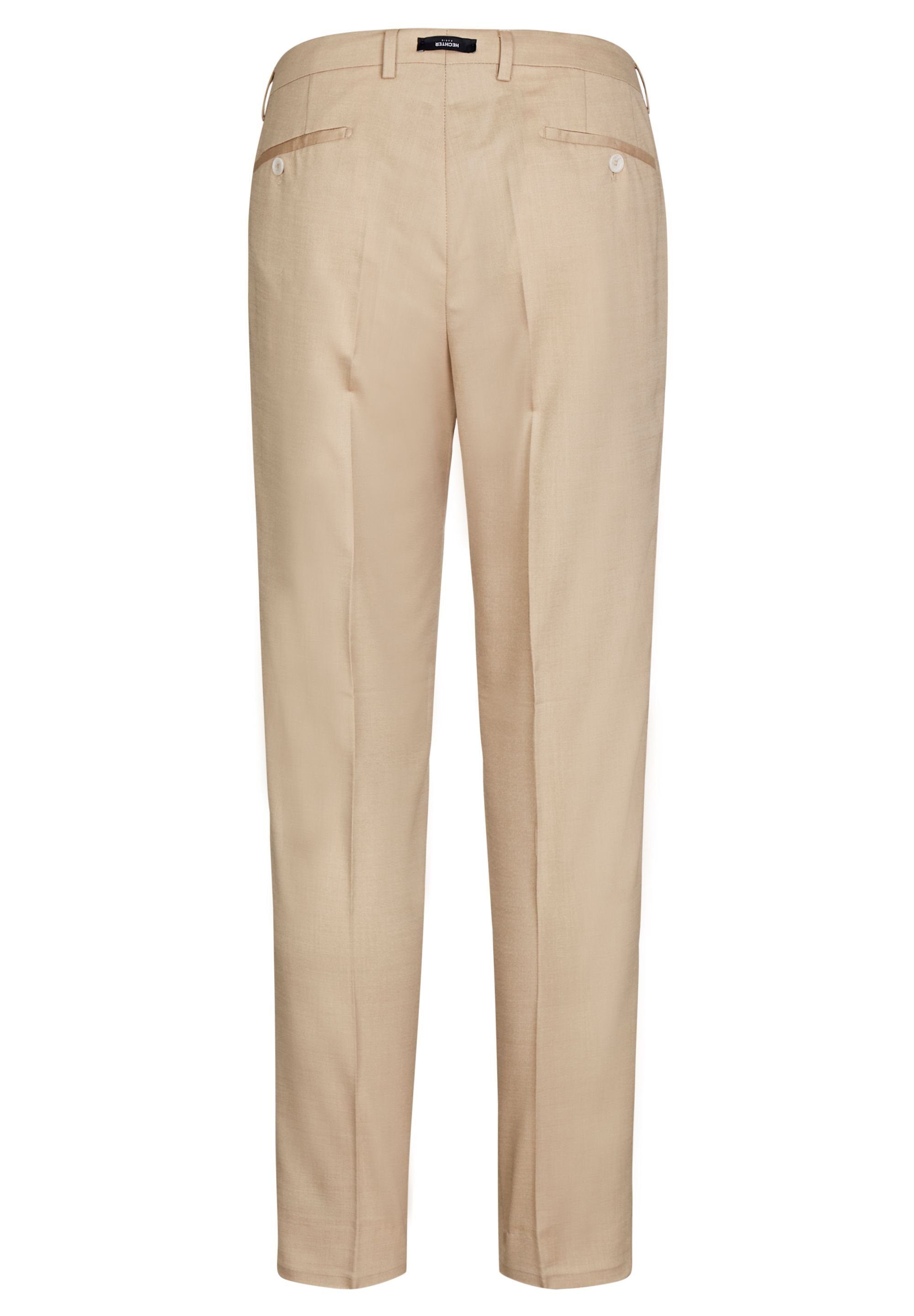 Anzughose Pin-Ponit-Muster HECHTER mit beige PARIS