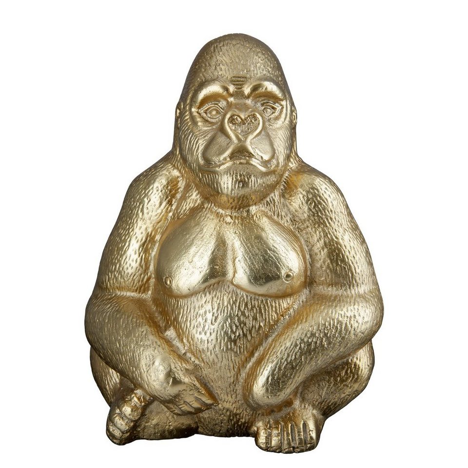 GILDE Tierfigur Skulptur Gorilla (1 St), Maße: H. 27cm x B. 19cm x T. 15cm