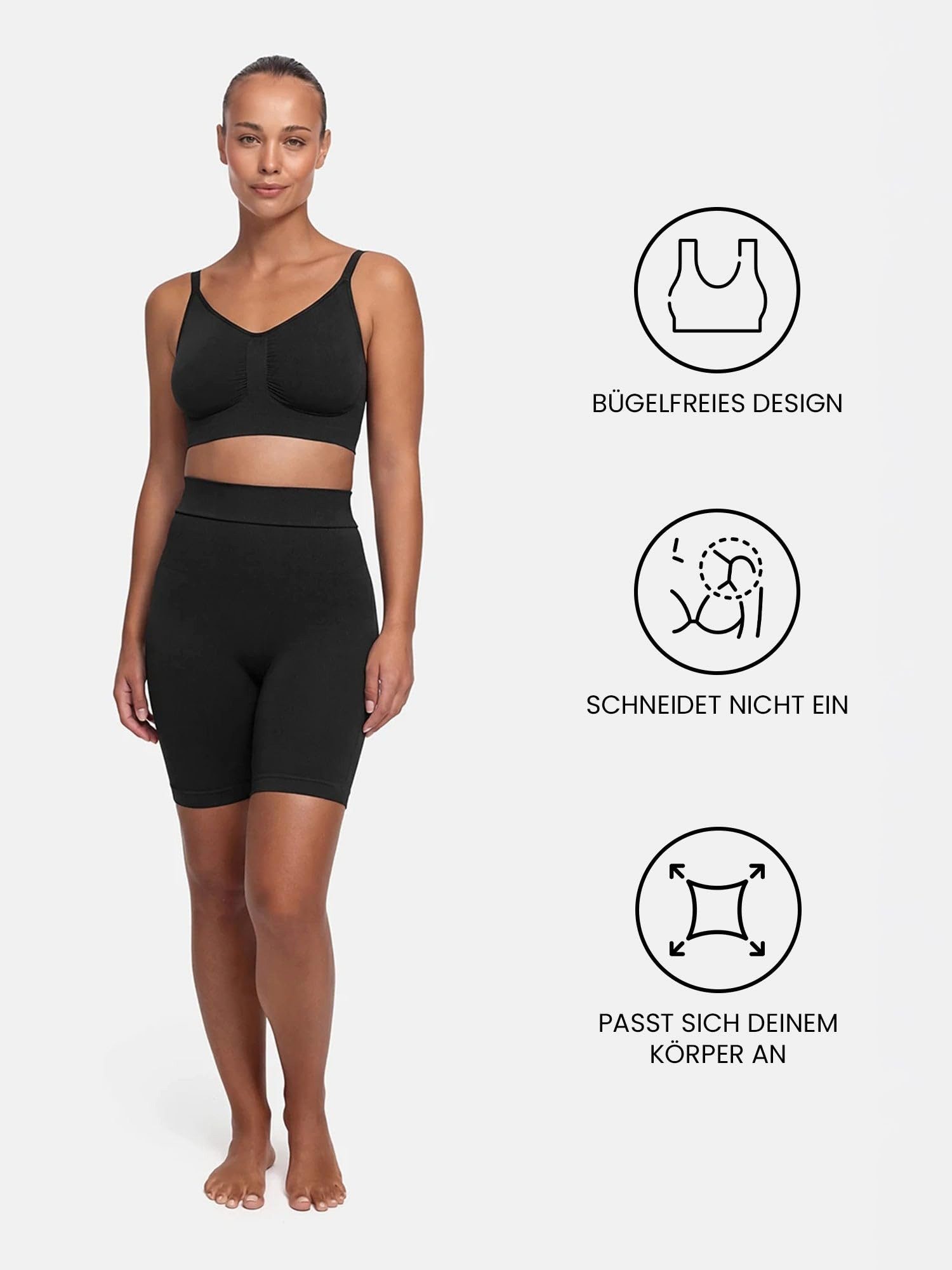 cfab (creamy fabrics) Bügelloser BH Comfort Bralette-Soft Violet-S (1-tlg)