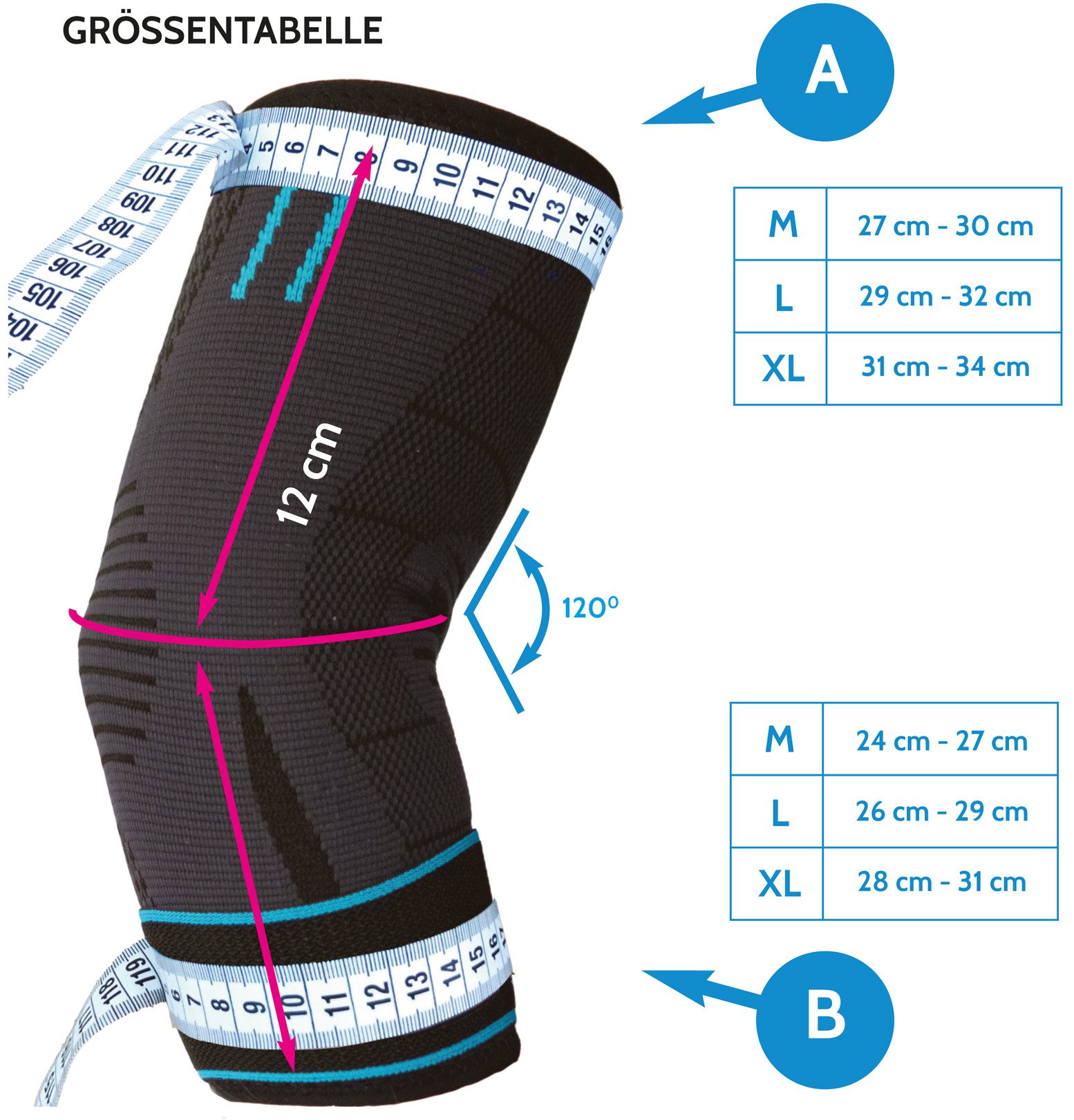 AGILE NOW Ellenbogenbandage Advanced, Stabilisiert & Entlastet, flexible Kompression (Mit verstellbarem Klettverschluss, Ideal für Fitness, Tennis, Golf oder den Alltag), Rutschfest
