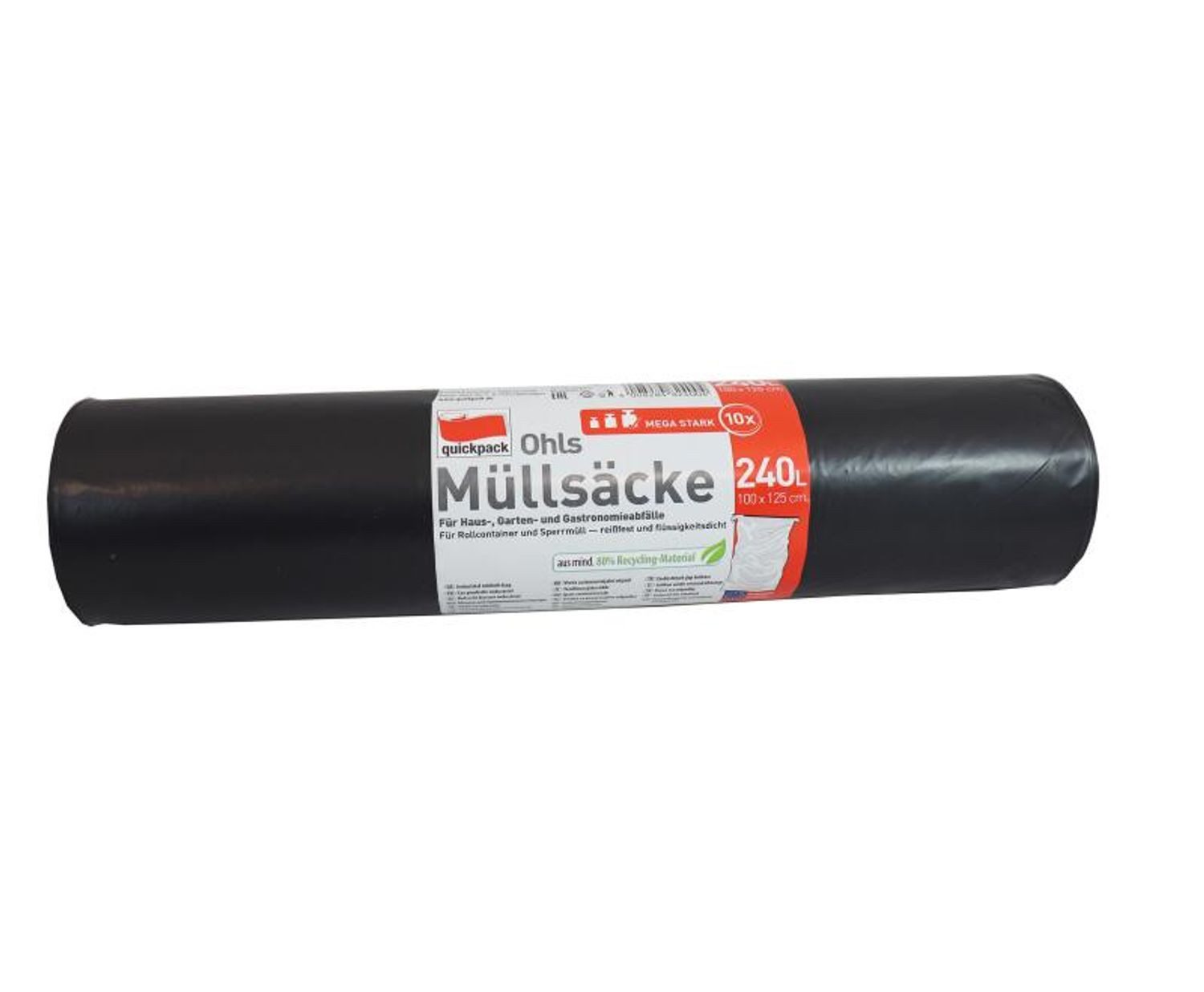 BURI Müllsack Schwerlast-Müllsäcke 240L 10er, 240