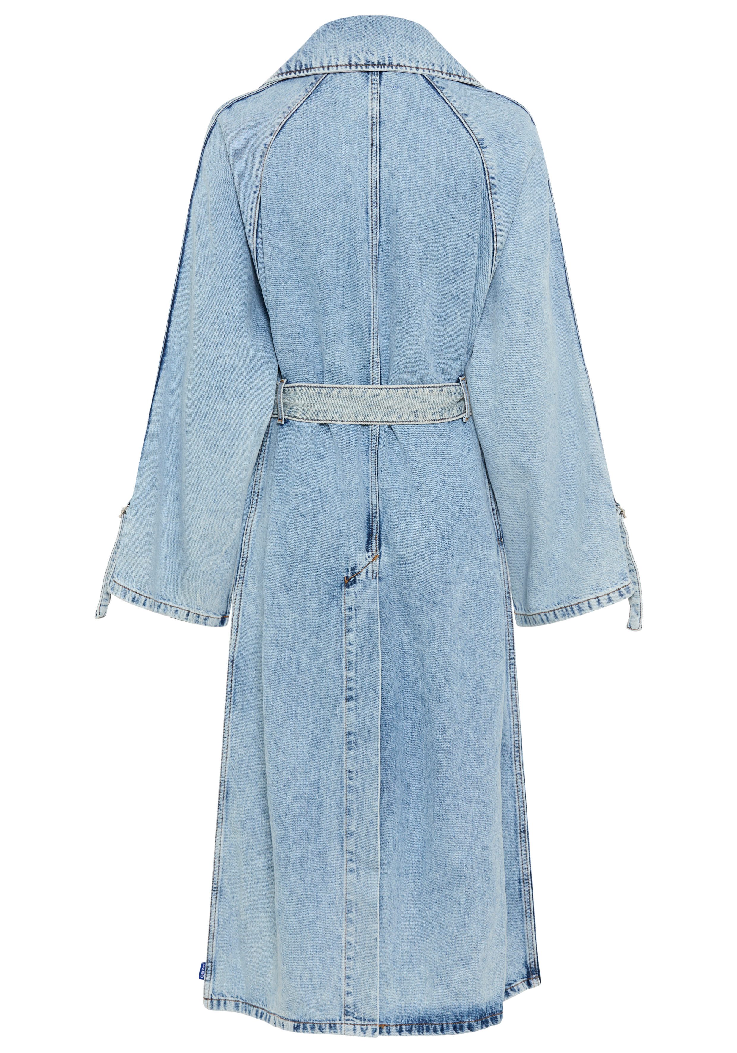 HUGO Blue Trenchcoat Garena Denim in Maxi-Länge günstig online kaufen