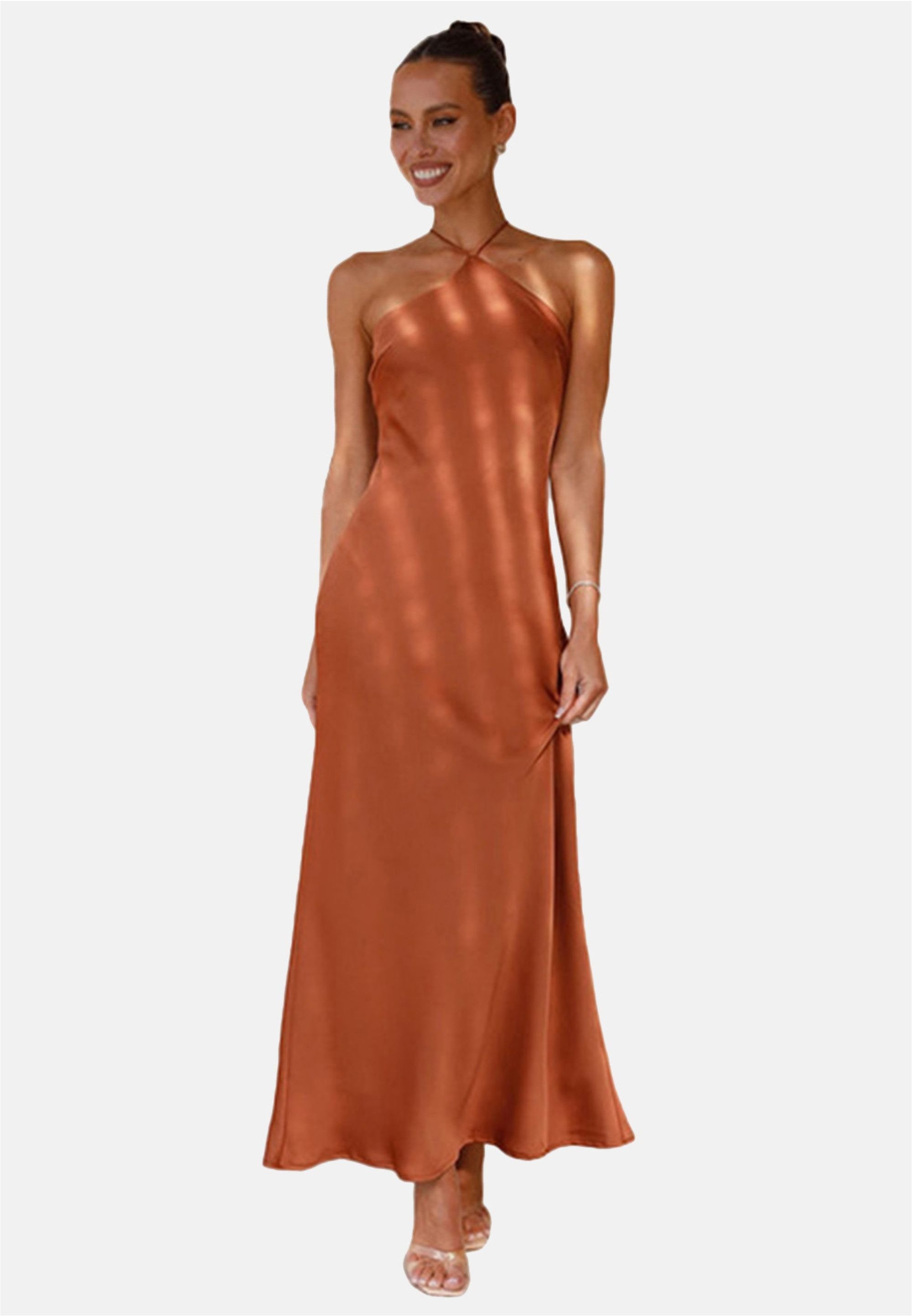 Moda Minx Jerseykleid Kiki Long Dress mit angesagtem Neckholder-Design – Bild 2 von 5