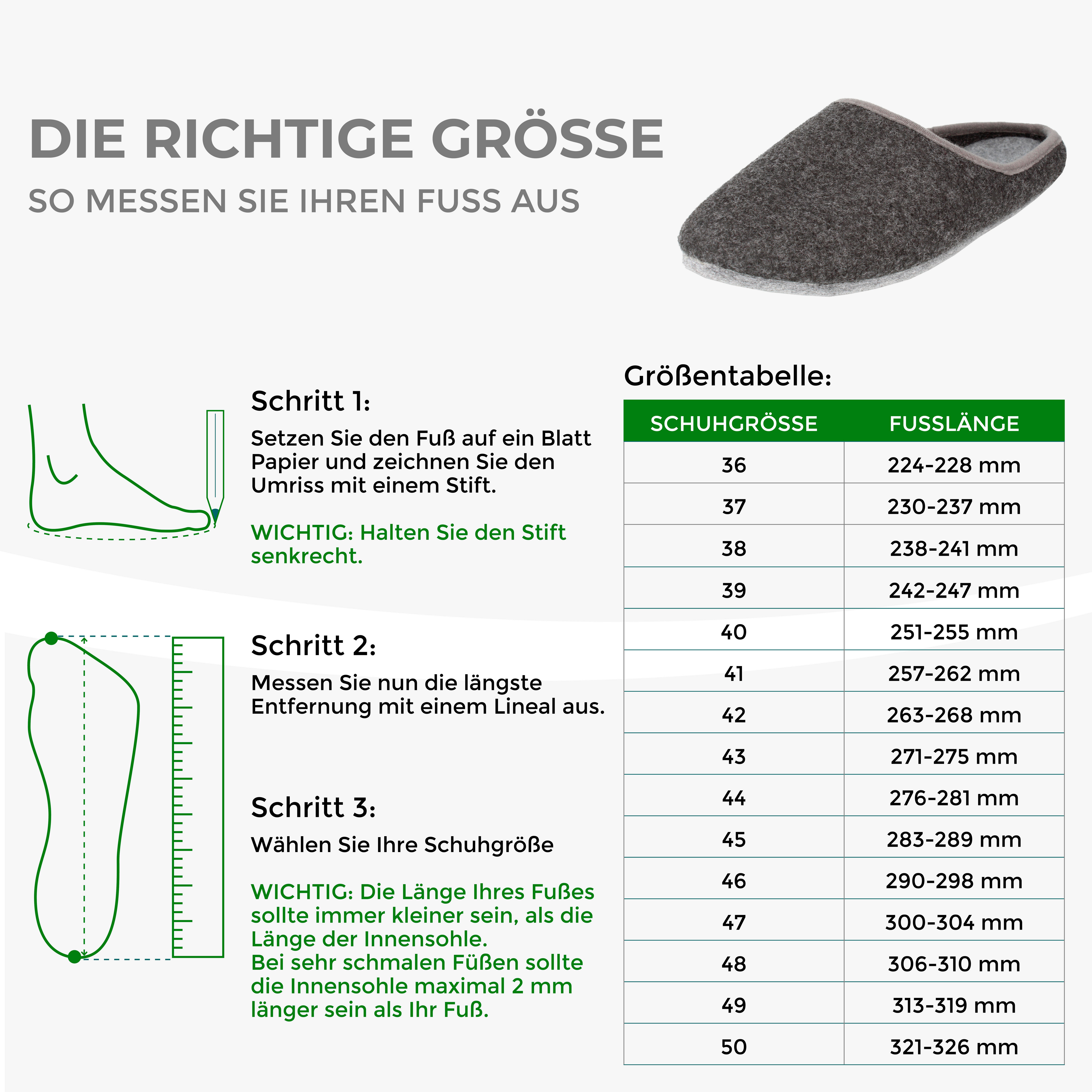 filsko Klassiker Herren Damen Kinder Hausschuh Filzsohle nur 85g leicht, warme Hausschuhe