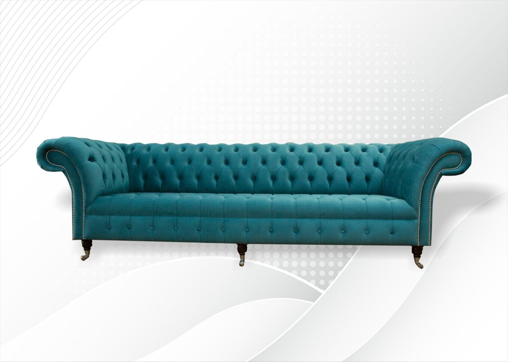 Sofa Sitzer Couch JVmoebel 265 Chesterfield Chesterfield-Sofa, 4 Design cm Sofa