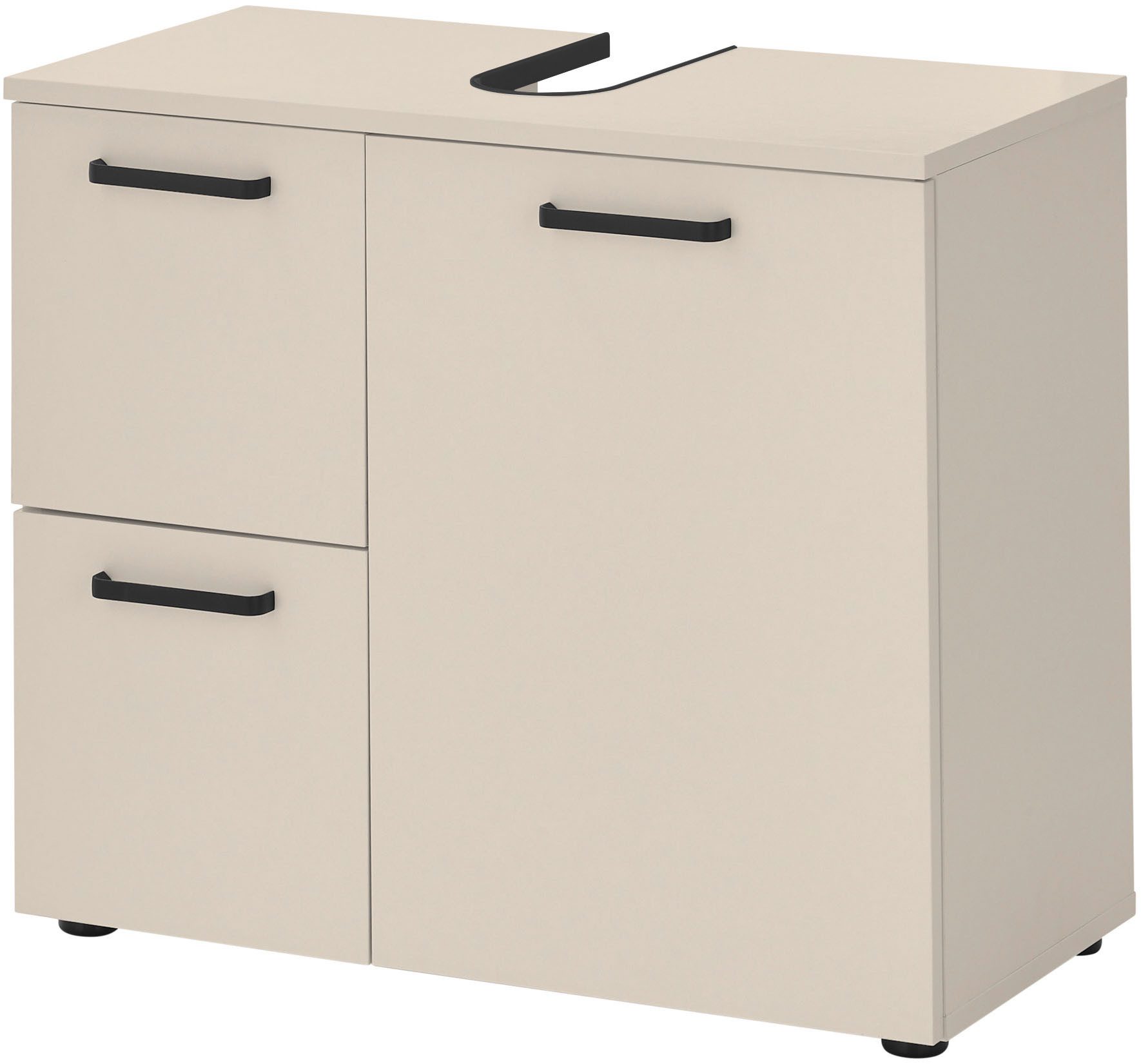 BASIC by Balculina Waschbeckenunterschrank Vanice, Badezimmerschrank B/H/T 70x60x35cm (1-St) Breite 70cm, Softclose, FSC-Mix 70%,Made in Europa
