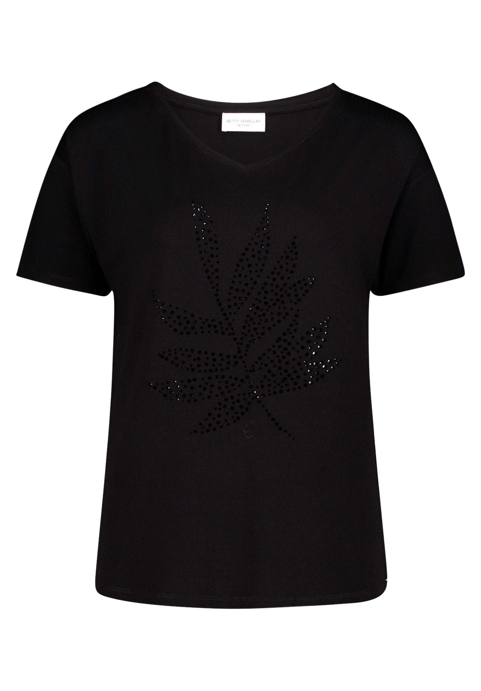 Kurzarmshirt Damen mit V-Ausschnitt