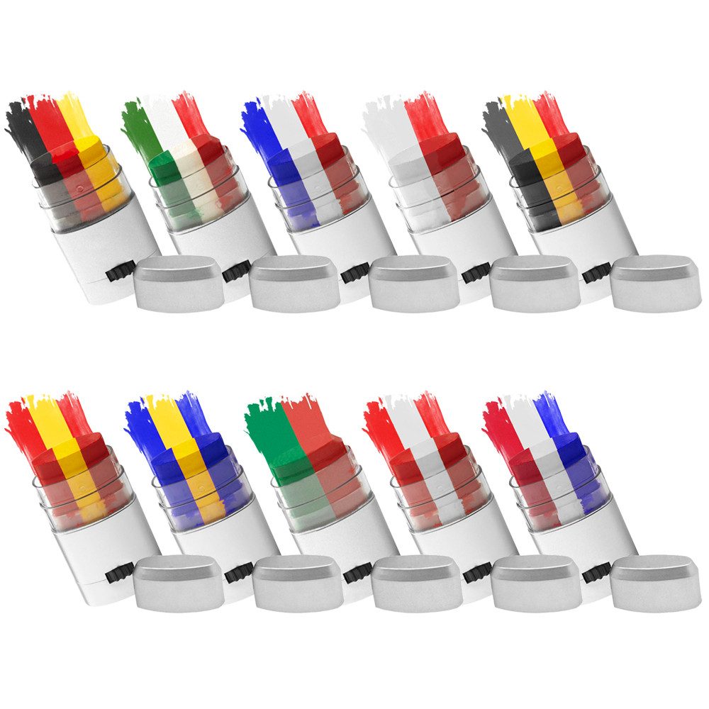 Taffstyle Schminkstift Schminkstift Schminke Fahne Fussball Fanartikel Land Belgien, EM WM Länderflagge Flagge Handball Eishockey Basketball Fussball