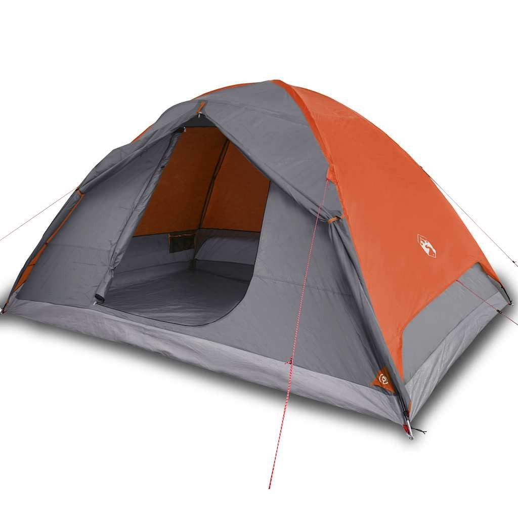Kuppelzelt Kuppel-Campingzelt 6 Personen Orange Wasserdicht