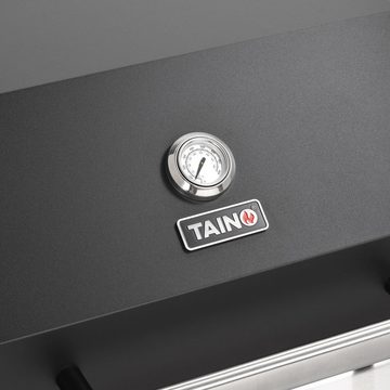TAINO Gasgrill TAINO BLACK 2+1 Gasgrill Set mit Drehspieß, 1x Gasgrill, 1x Drehspieß, 116 x 50 x 115 cm (LxBxH)