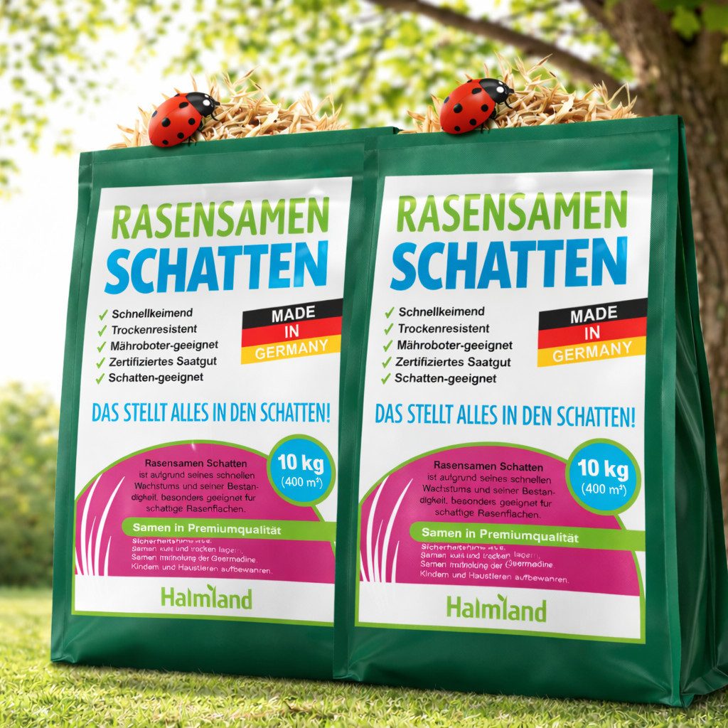 halmland Rasensamen halmland Premium Schattenrasen Samen schnellkeimend 20kg = 800m²