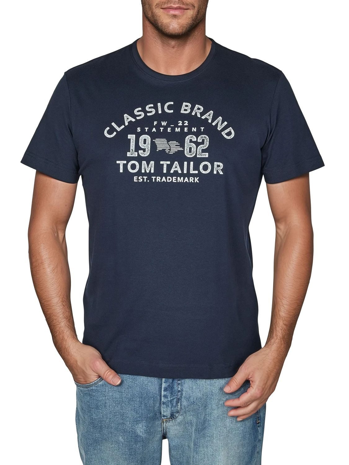 TOM TAILOR T-Shirt Herren Printshirt Regular günstig online kaufen