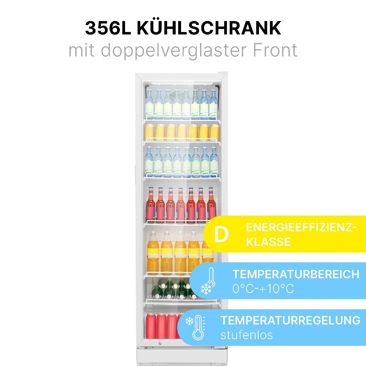 BOMANN Getränkekühlschrank KG 7351, 194.5 cm hoch, 59.5 cm breit, Getränkekühlschrank abschließbar, 6 Ablagen
